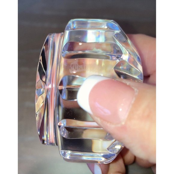 *Waterford Round Cut Clear Crystal Faceted Paperweight - Picture 10 of 10